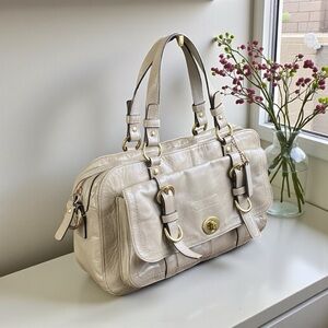 Coach Chelsea Putty Patent Leather Satchel Bag